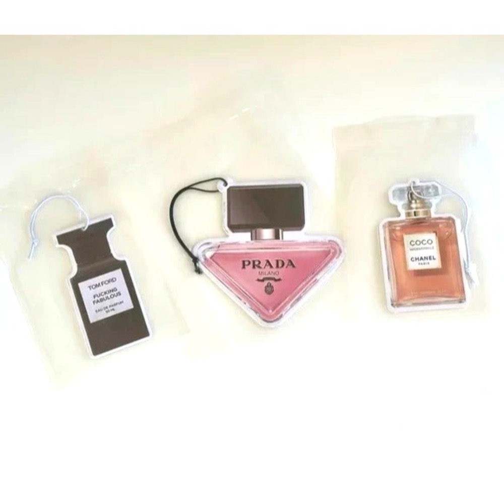 Prada Chanel Tom Ford Luxury Fragrance Air‎ Fresheners Set of 3